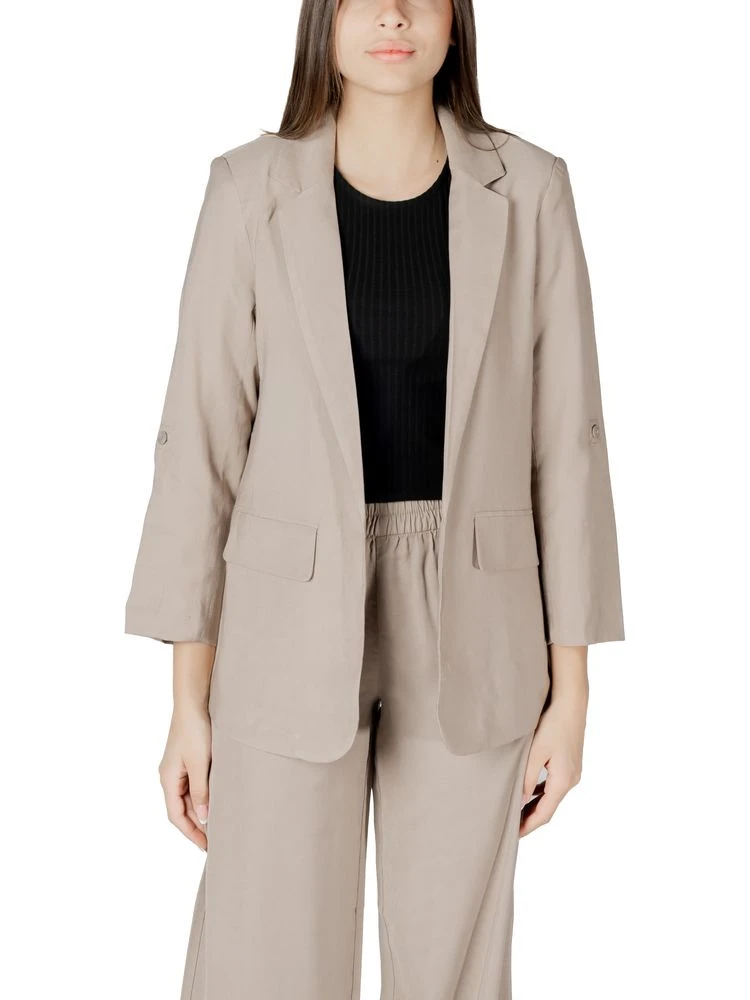 Beige Viscose Blazer