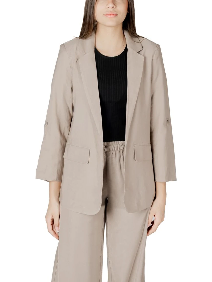 Beige Viscose Blazer