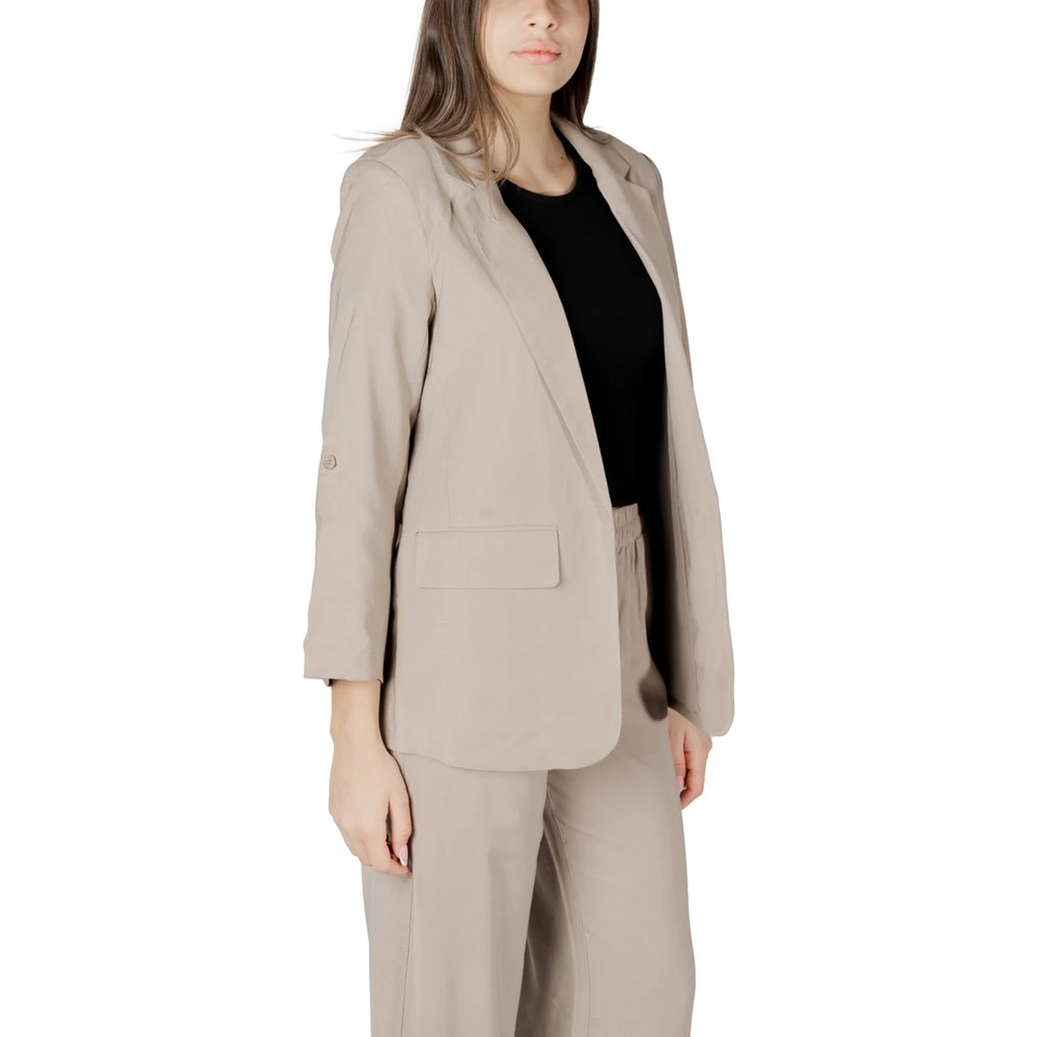 Beige Viscose Blazer