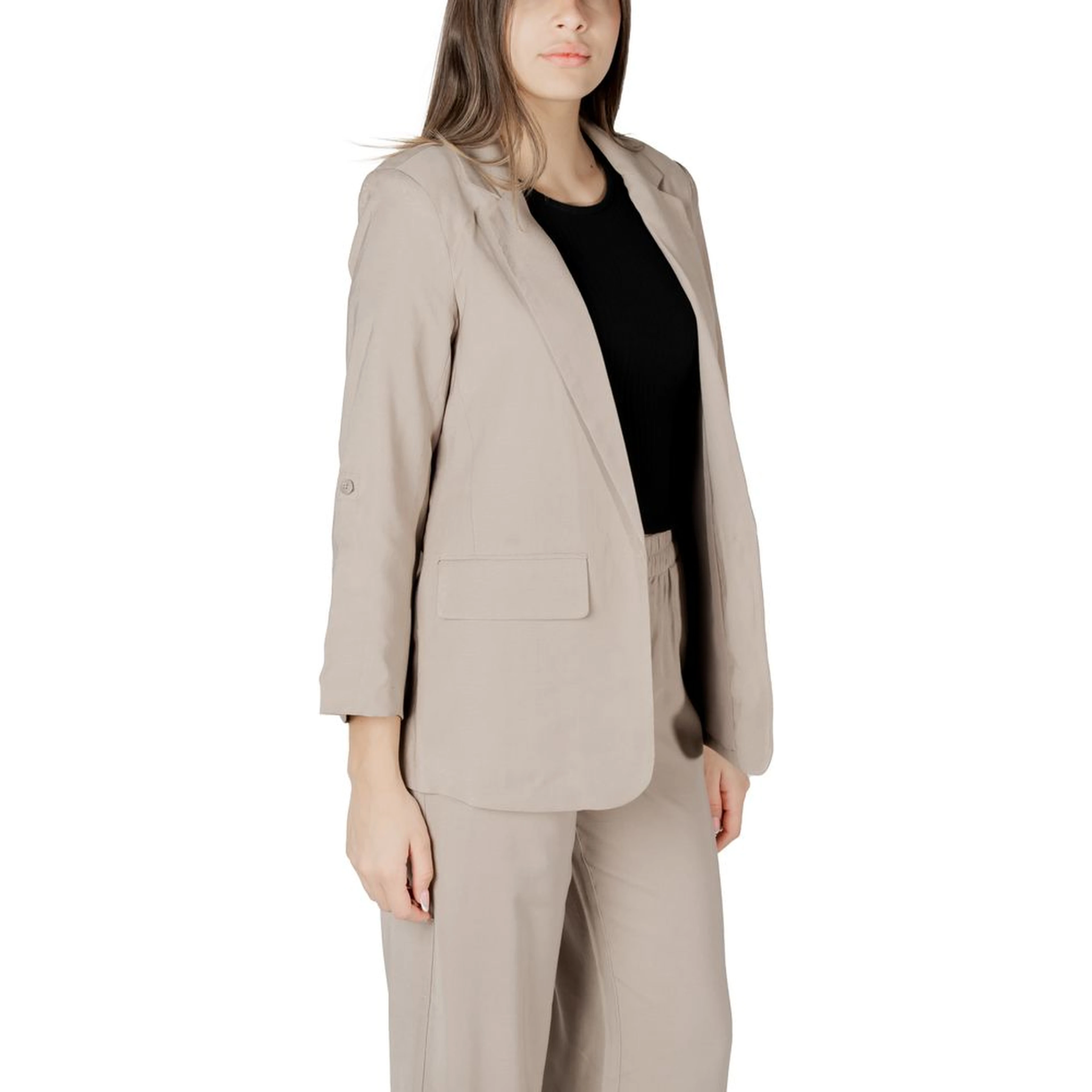 Beige Viscose Blazer