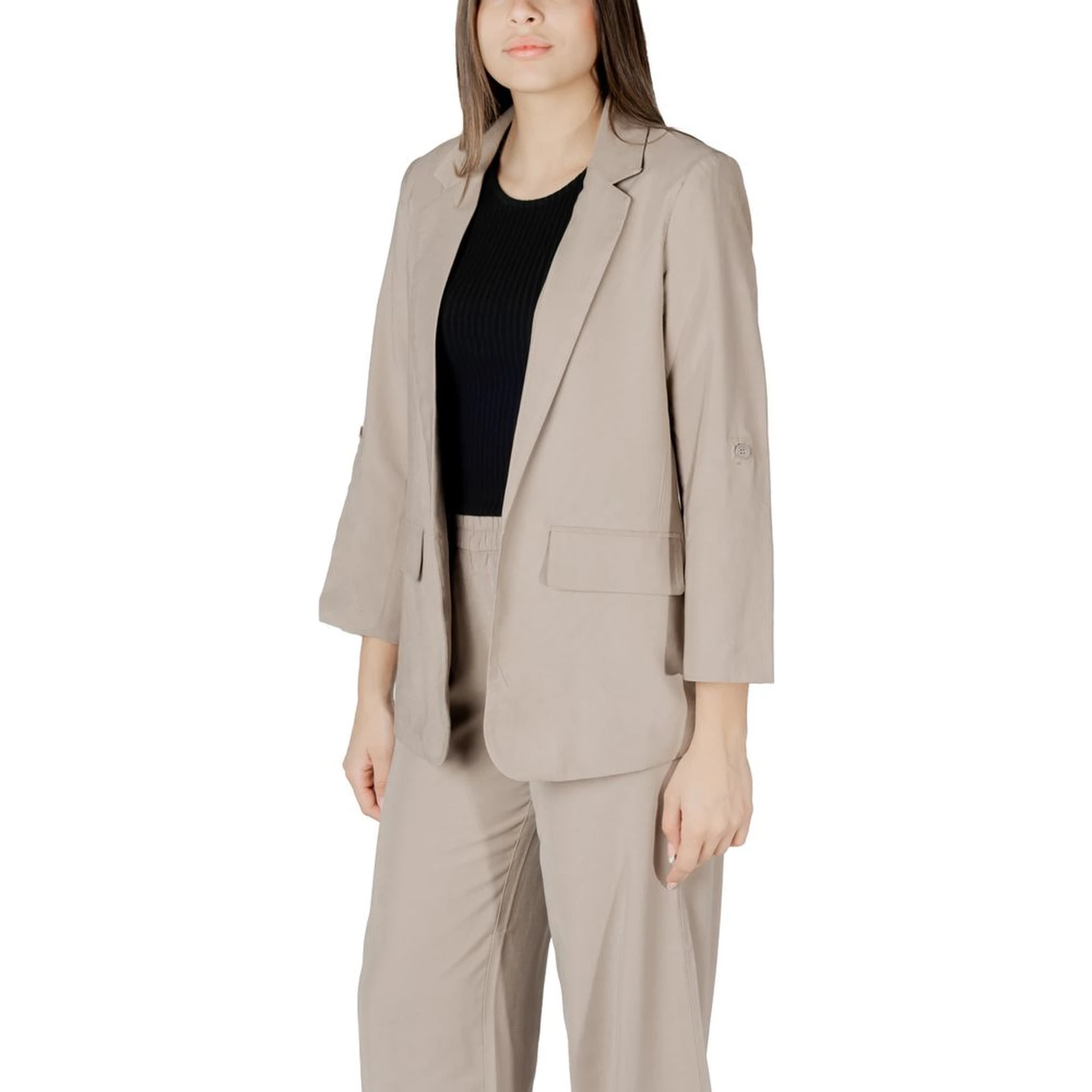 Beige Viscose Blazer