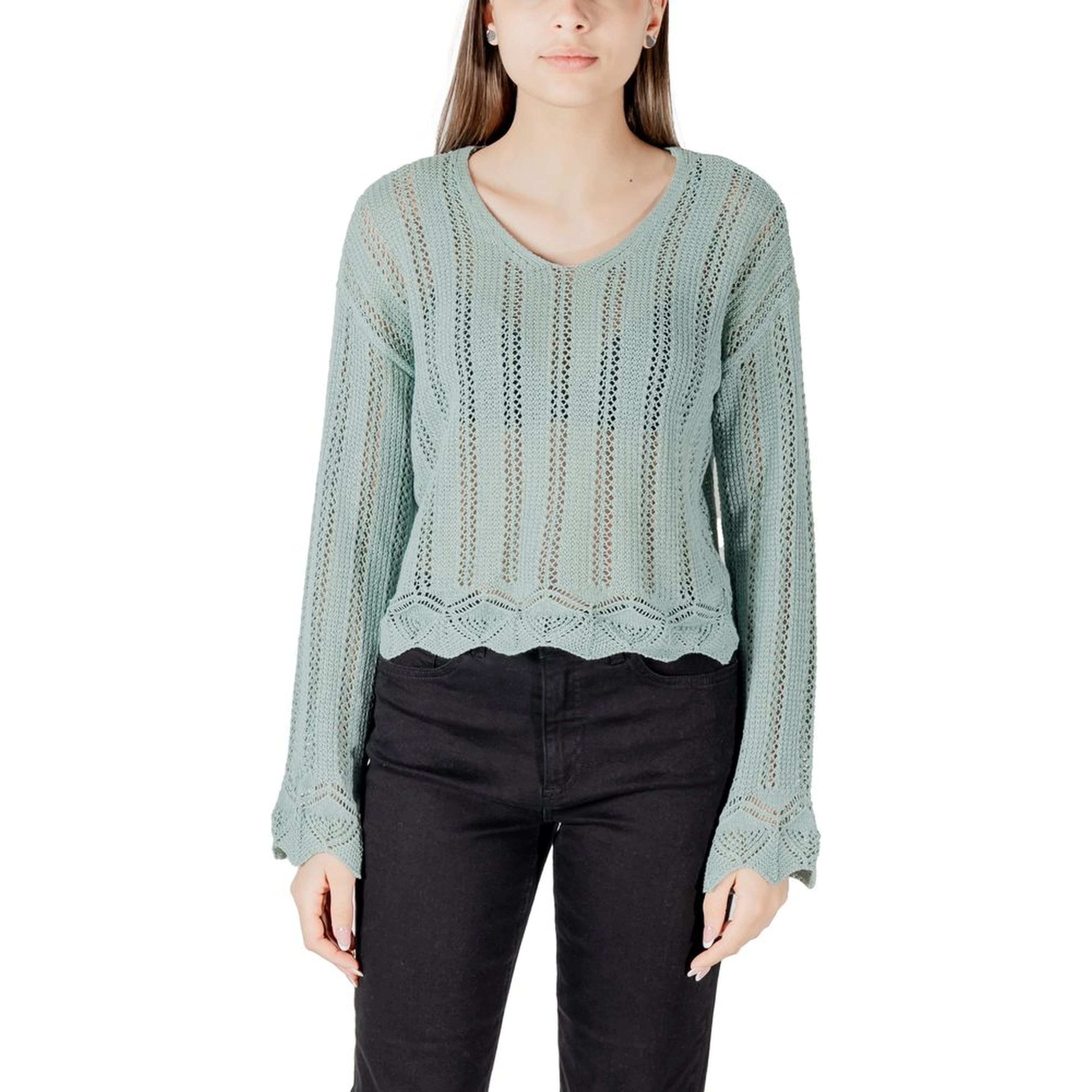 Turquoise Recycled Cotton Sweatshirt