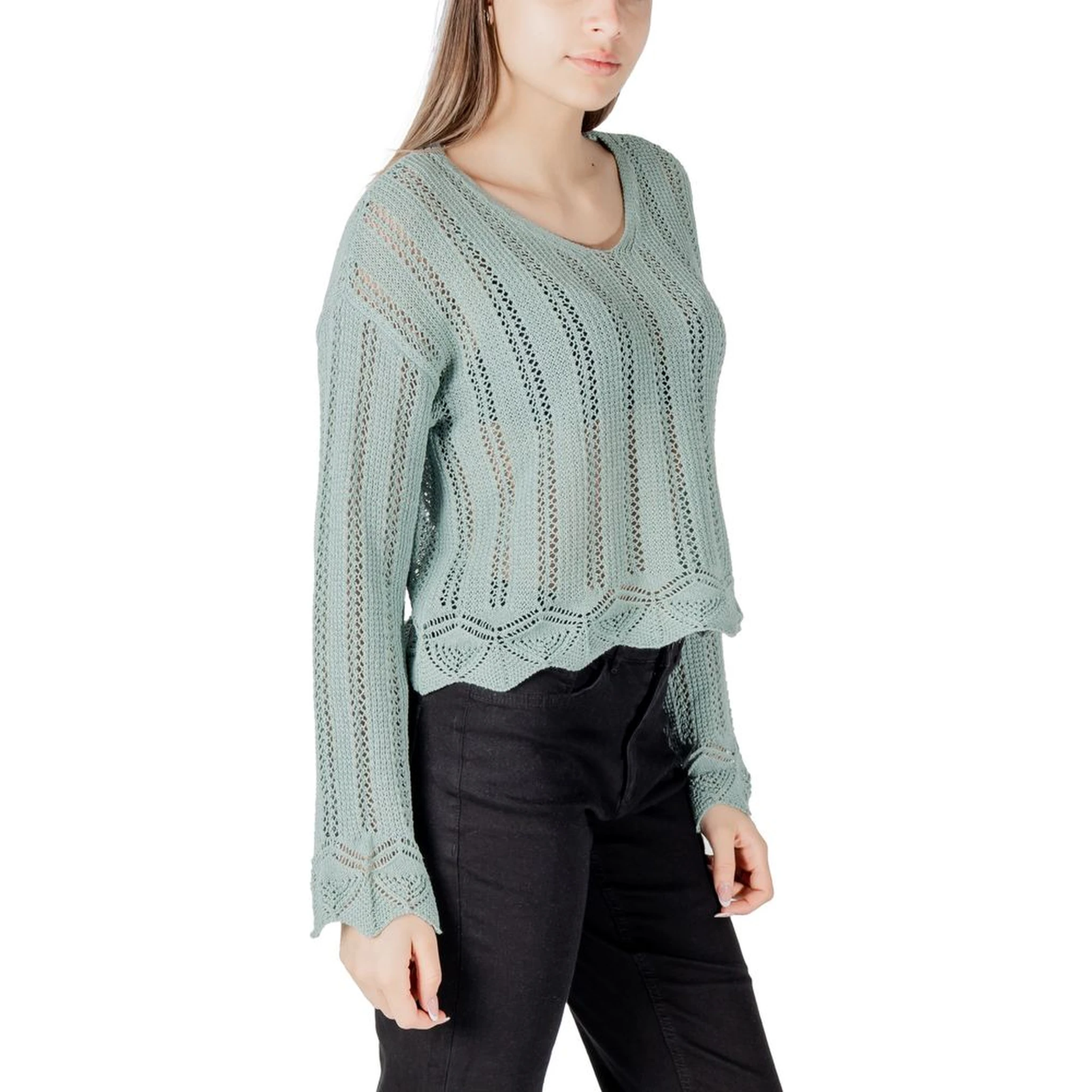 Turquoise Recycled Cotton Sweatshirt