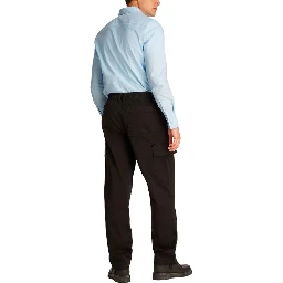 Black Cotton Cargo Pants