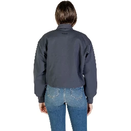 Gray Recycled Polyester Bomber