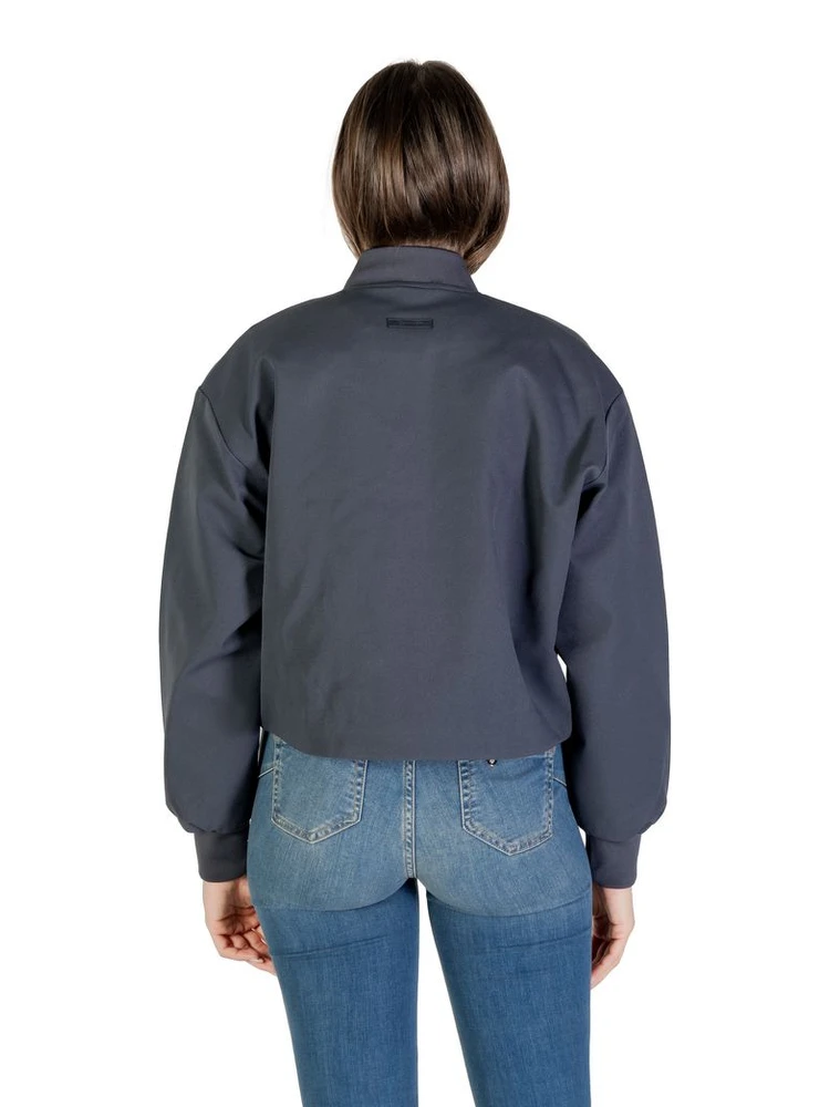 Gray Recycled Polyester Bomber alternative