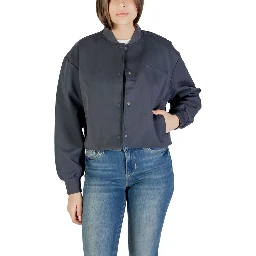 Gray Recycled Polyester Bomber