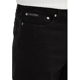 Black Cotton Bermuda Shorts