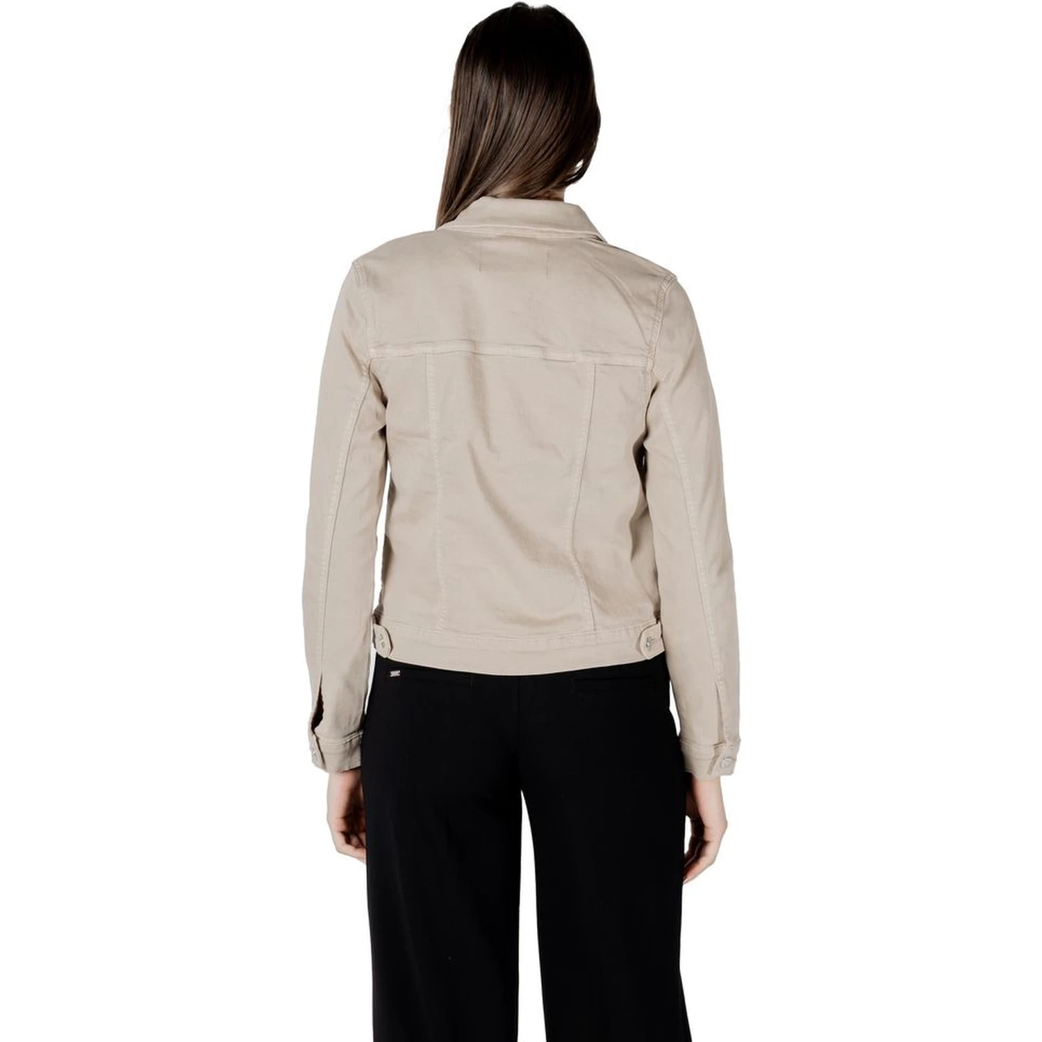 Beige Cotton Jackets & Coat