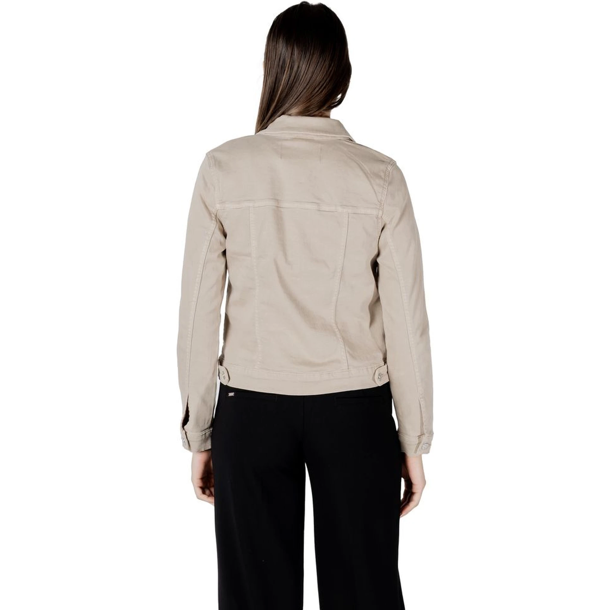 Beige Cotton Jackets & Coat