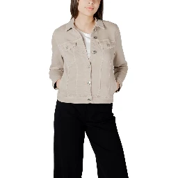 Beige Cotton Jackets & Coat
