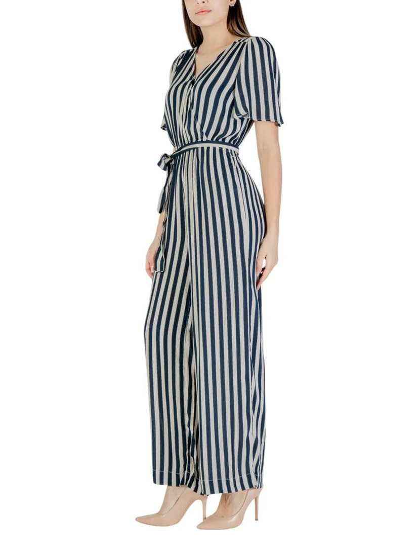Blue Viscose Jumpsuit