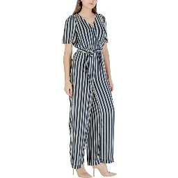 Blue Viscose Jumpsuit