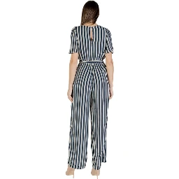 Blue Viscose Jumpsuit