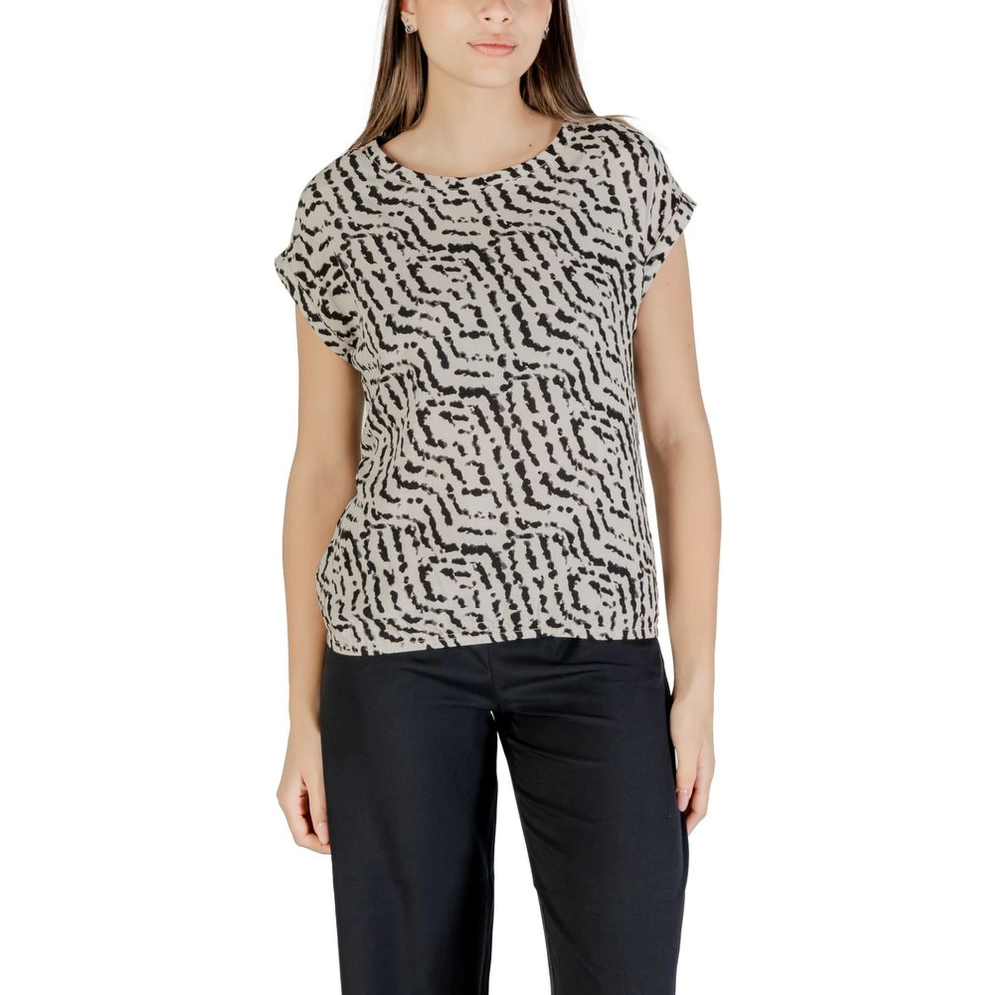 Bicolor Viscose Blouse