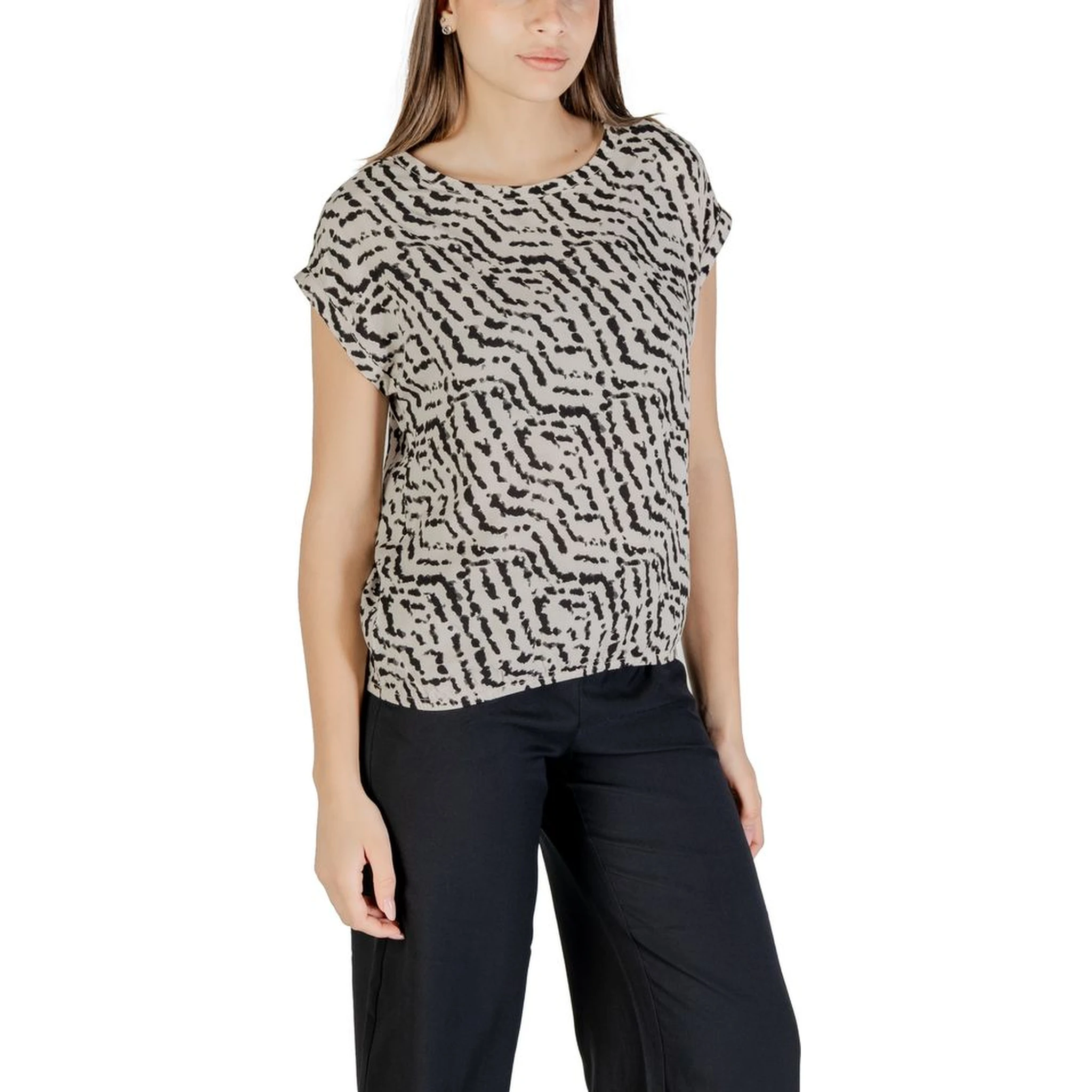 Bicolor Viscose Blouse