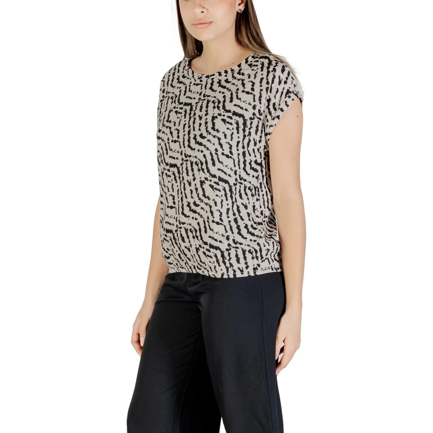 Bicolor Viscose Blouse