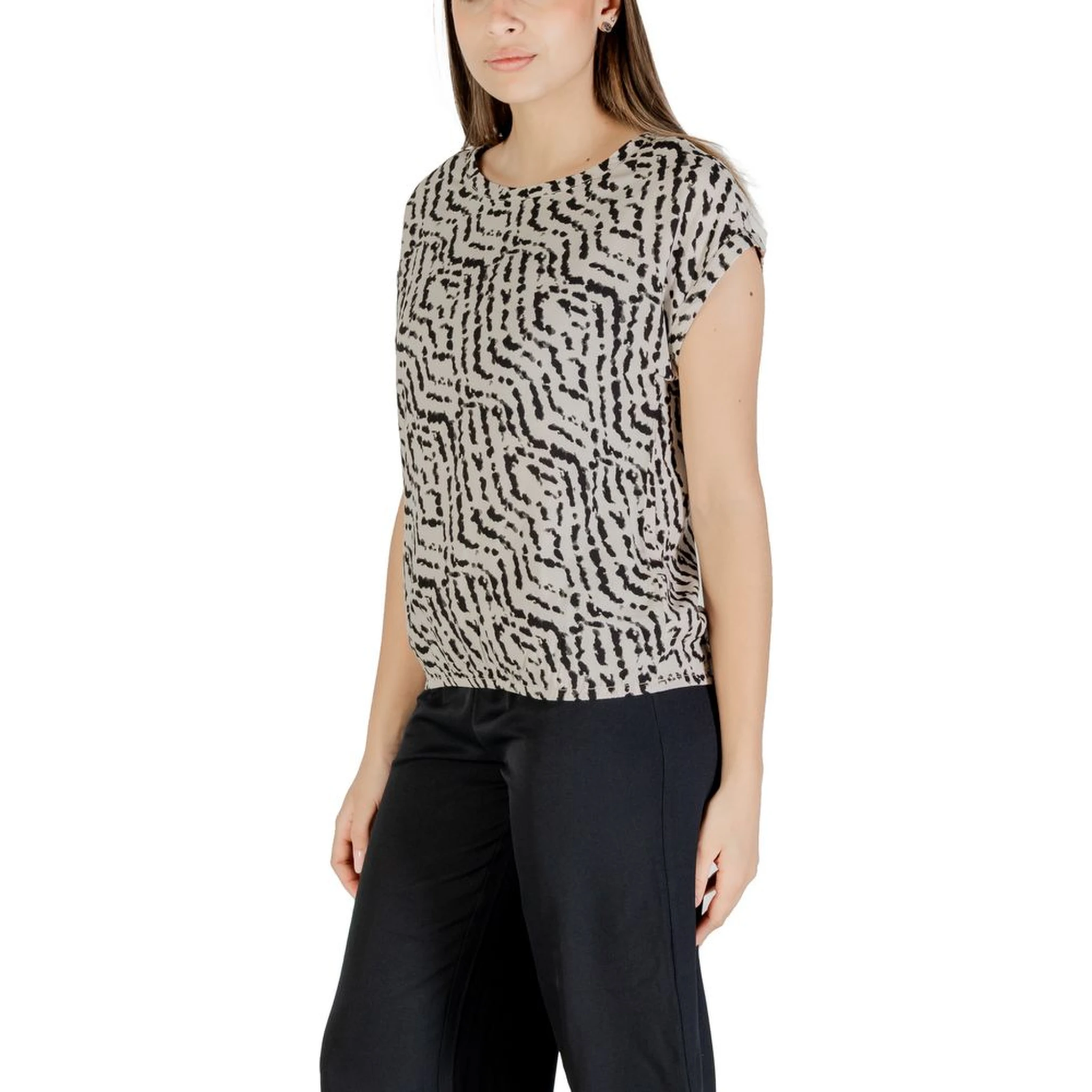 Bicolor Viscose Blouse