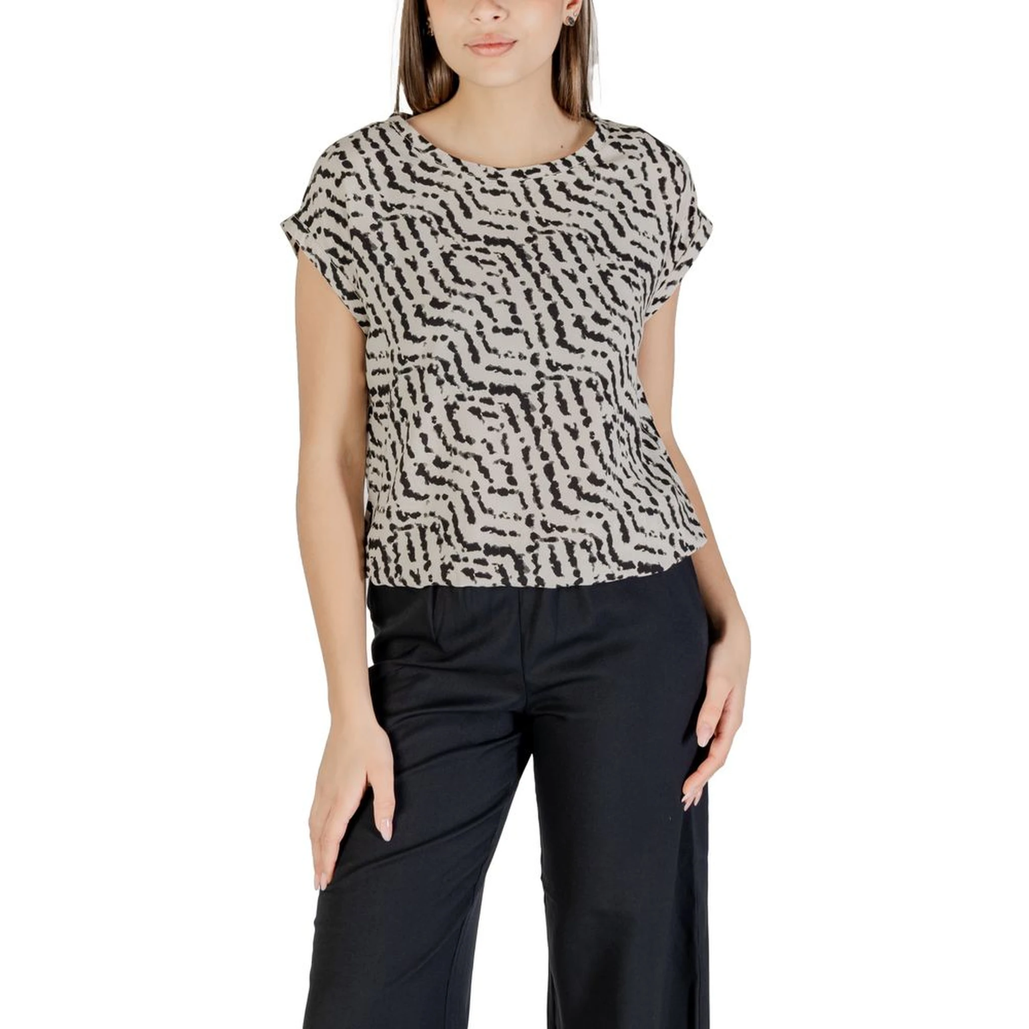 Bicolor Viscose Blouse