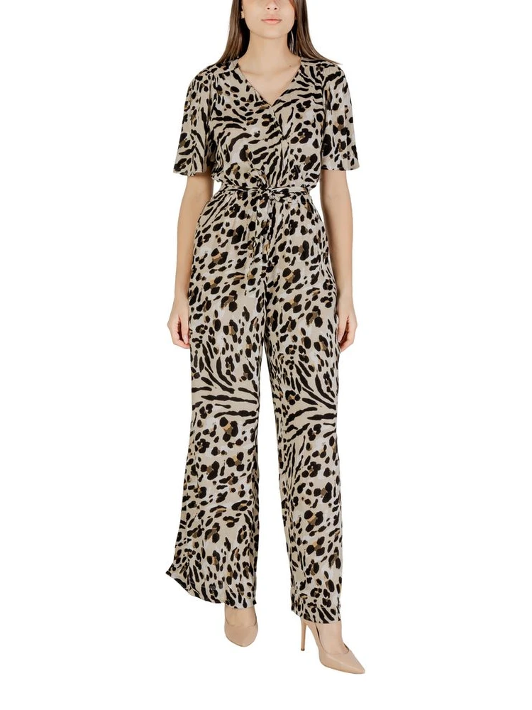 Beige Viscose Jumpsuit