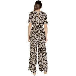 Beige Viscose Jumpsuit