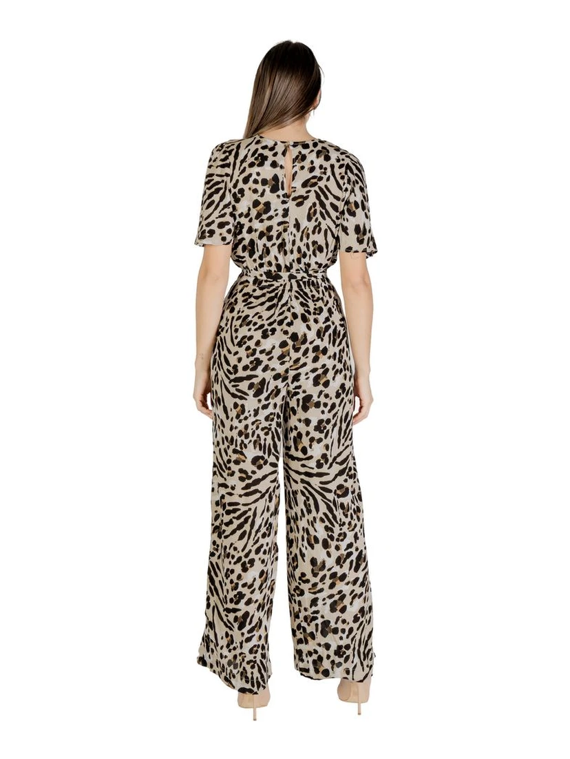 Beige Viscose Jumpsuit