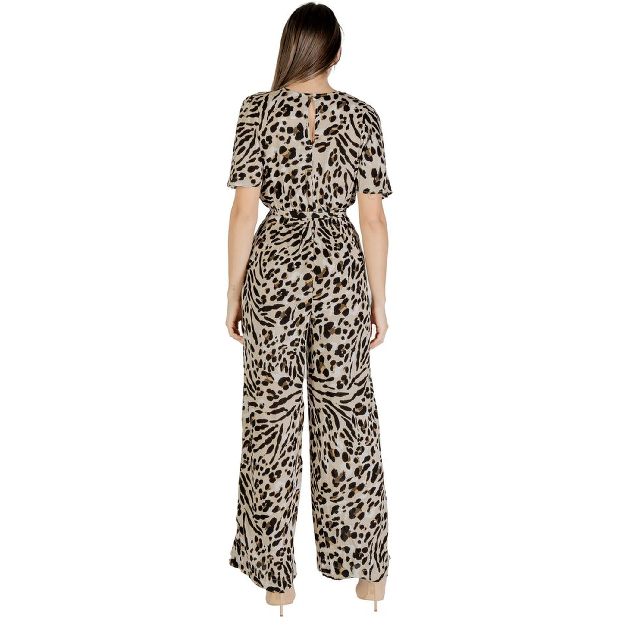 Beige Viscose Jumpsuit