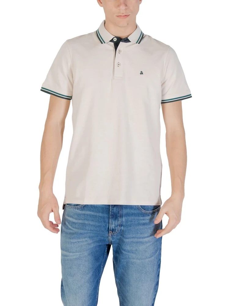 Beige Cotton Polo Shirt