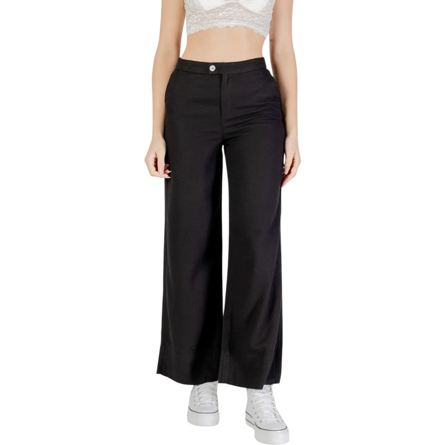 Black Viscose Pants