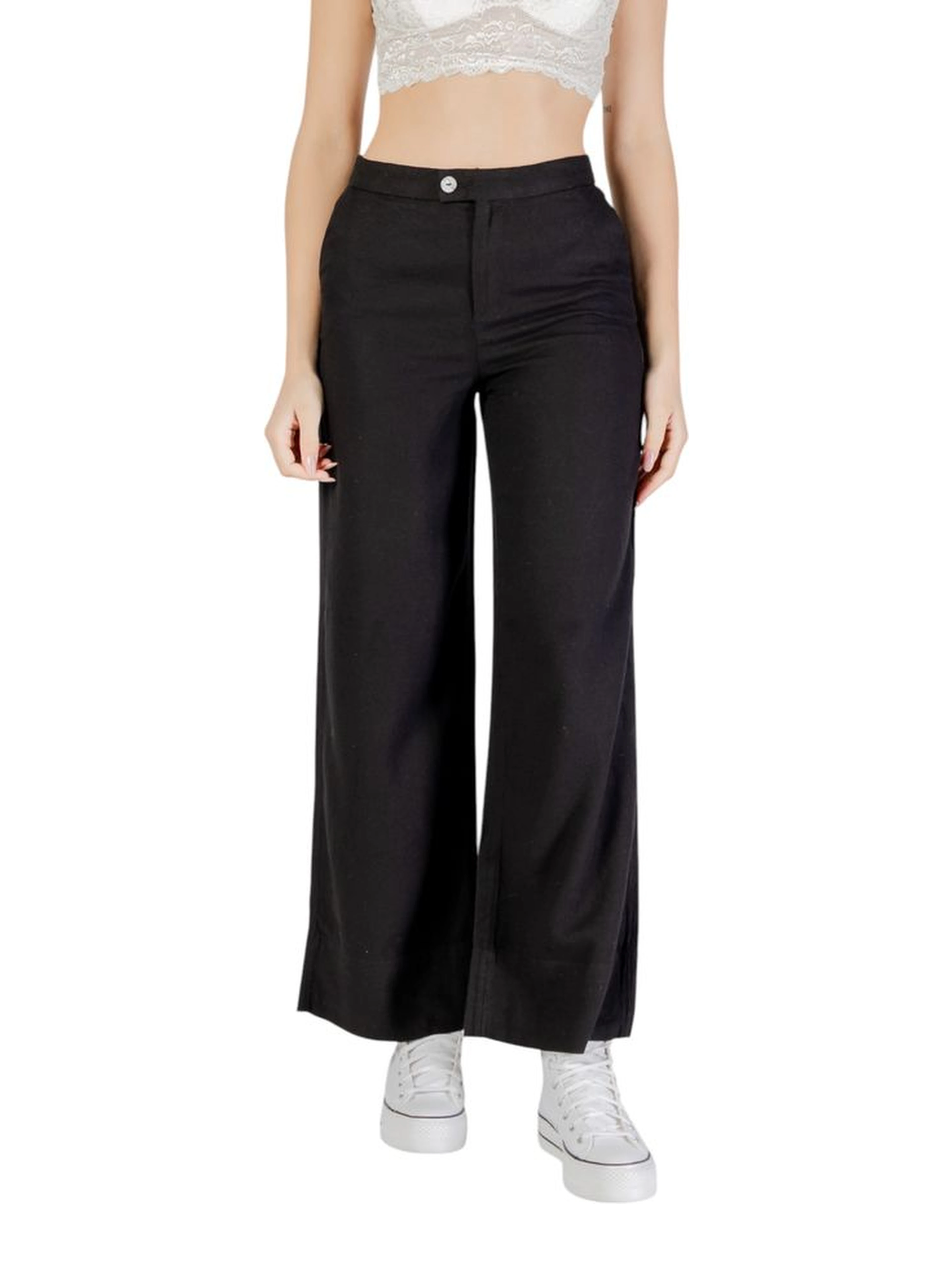Black Viscose Pants