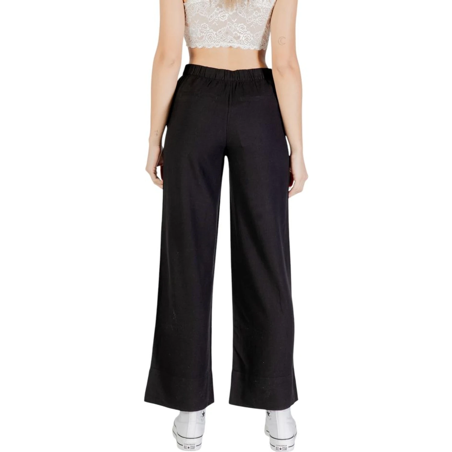 Black Viscose Pants