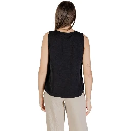 Black Recycled Polyester Tank Top