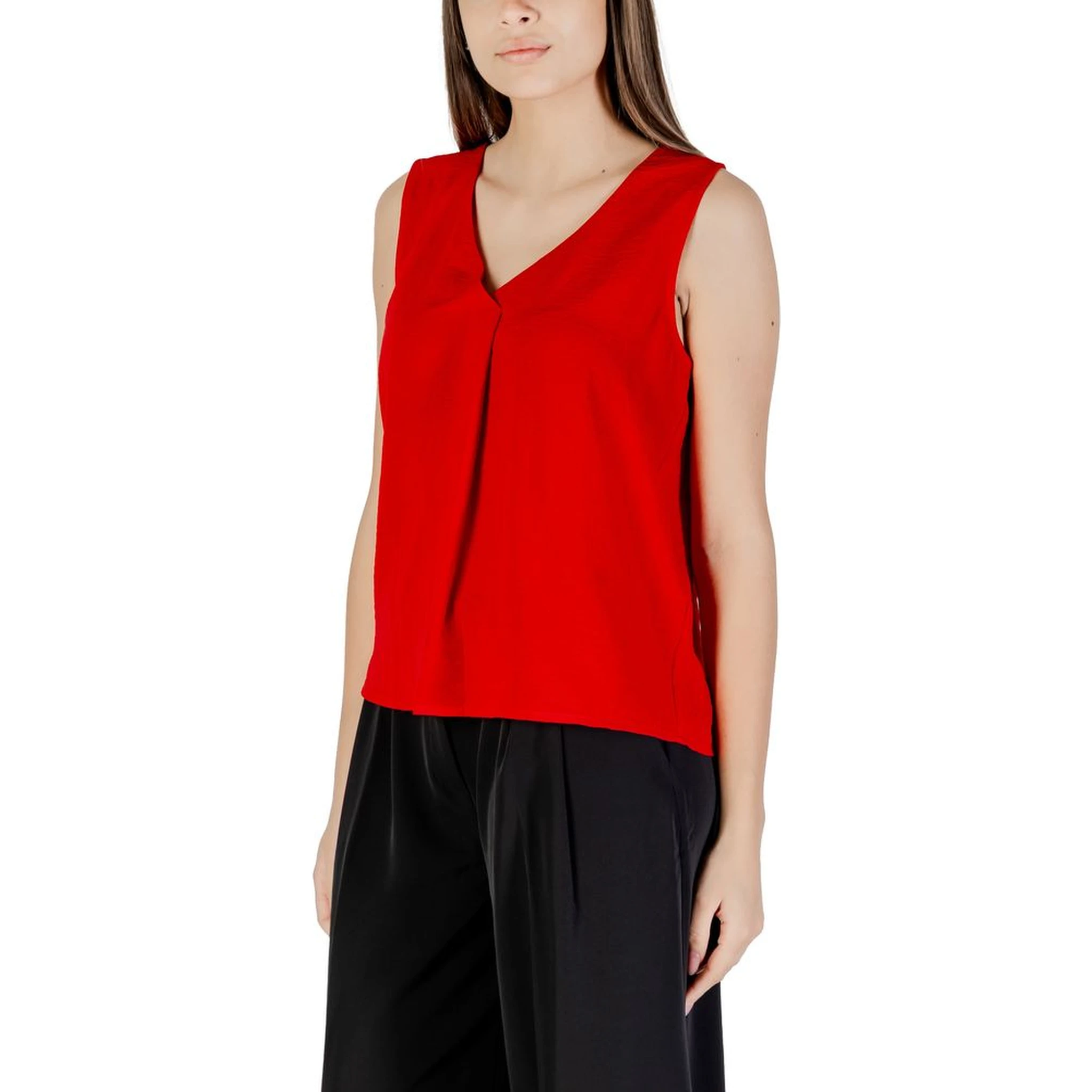 Red Recycled Polyester Tank Top
