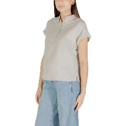 Bicolor Linen Blouse