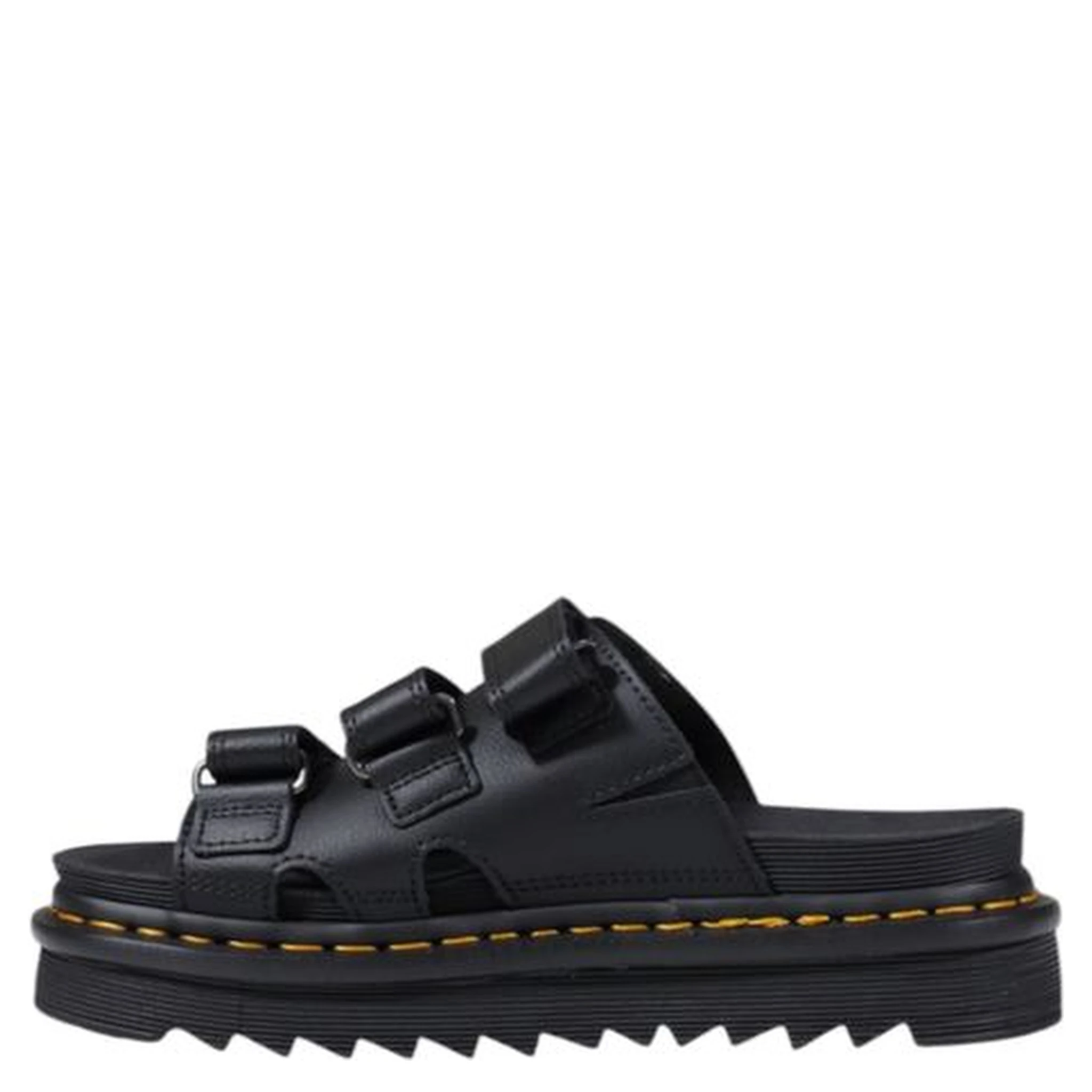 Black Leather Platform Pumps