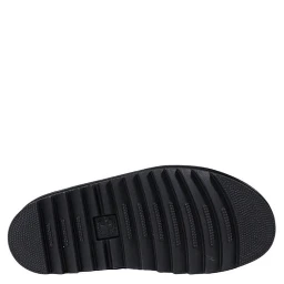 Black Leather Platform Pumps