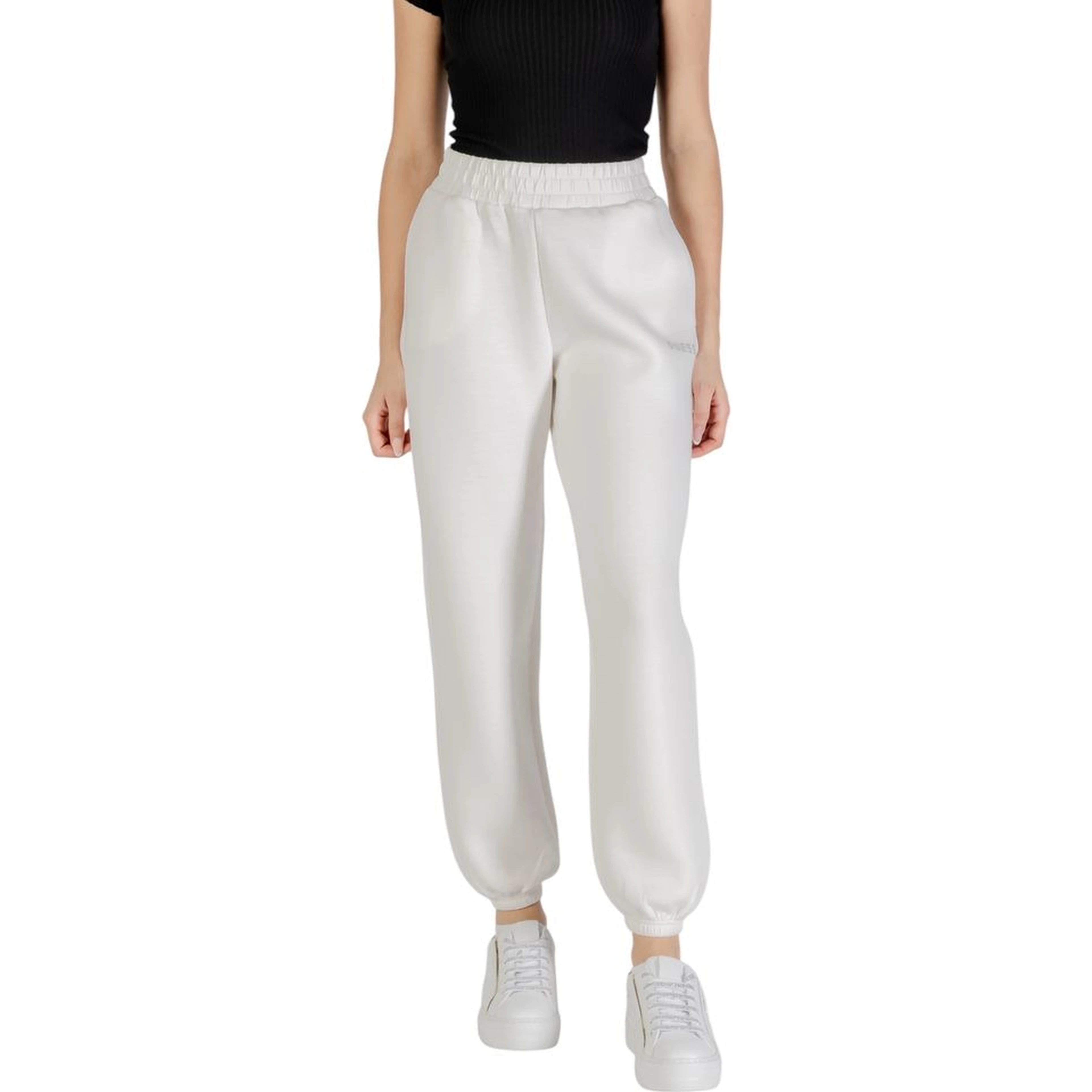 Cream Viscose Joggers (Workout Pants)
