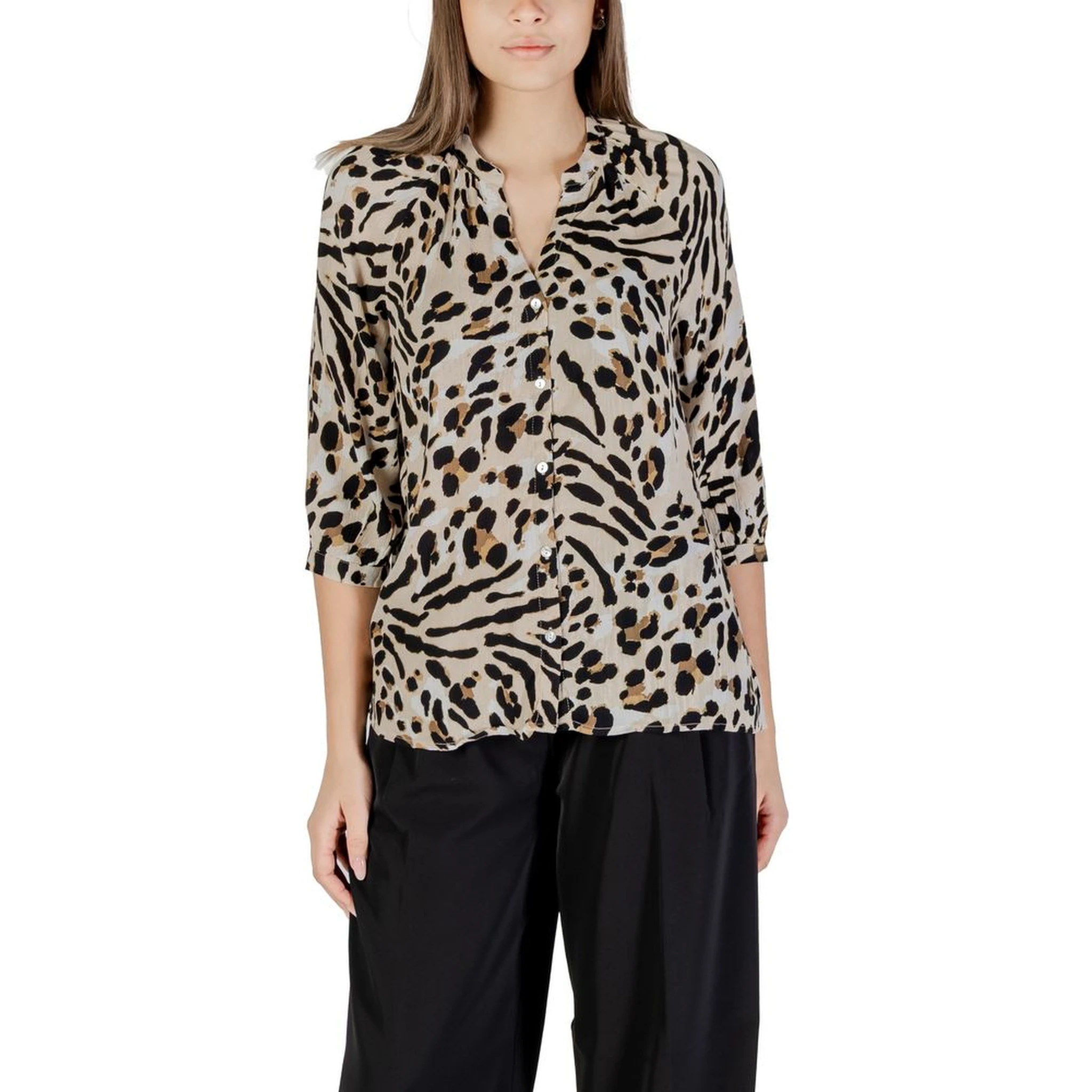 Beige Viscose Blouse