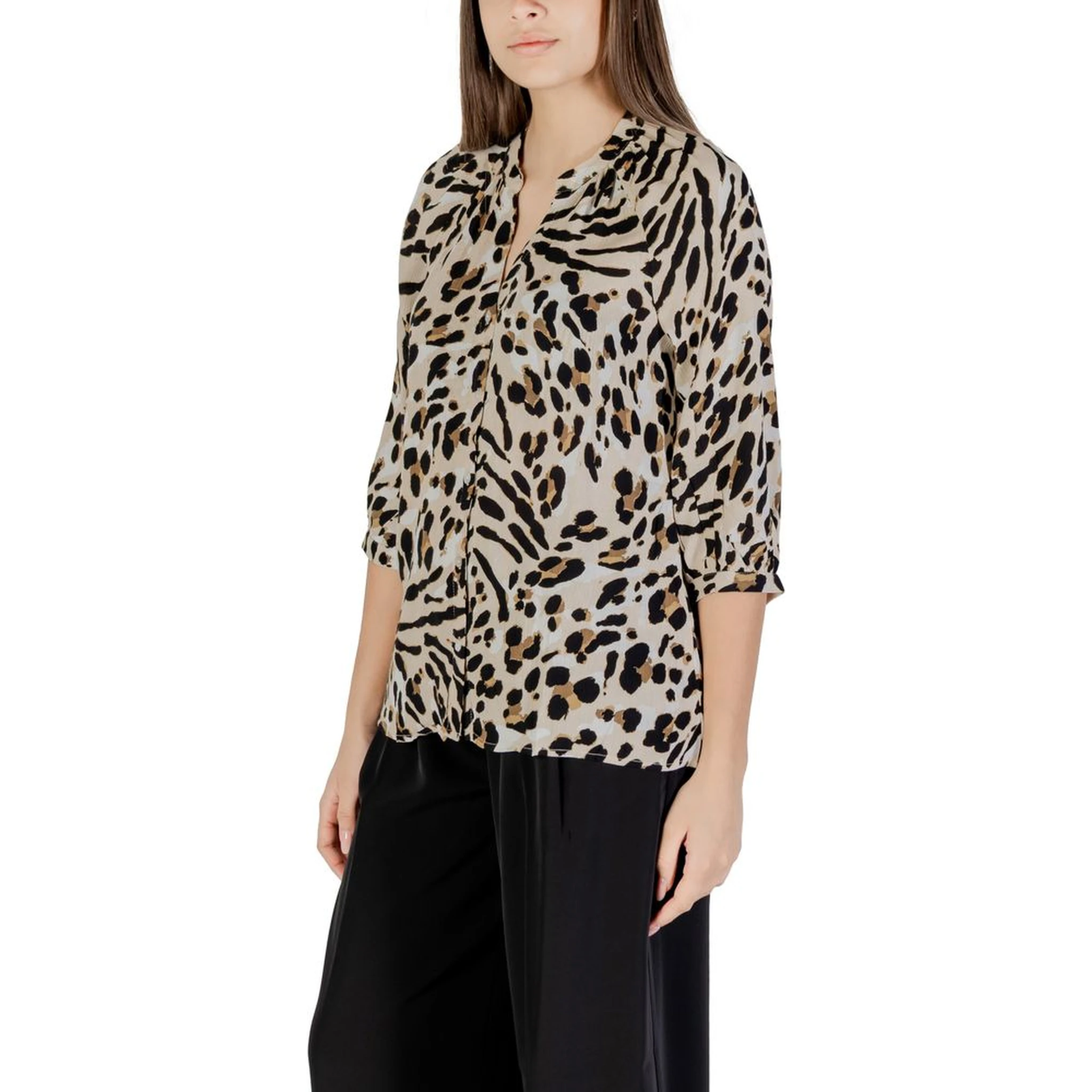 Beige Viscose Blouse