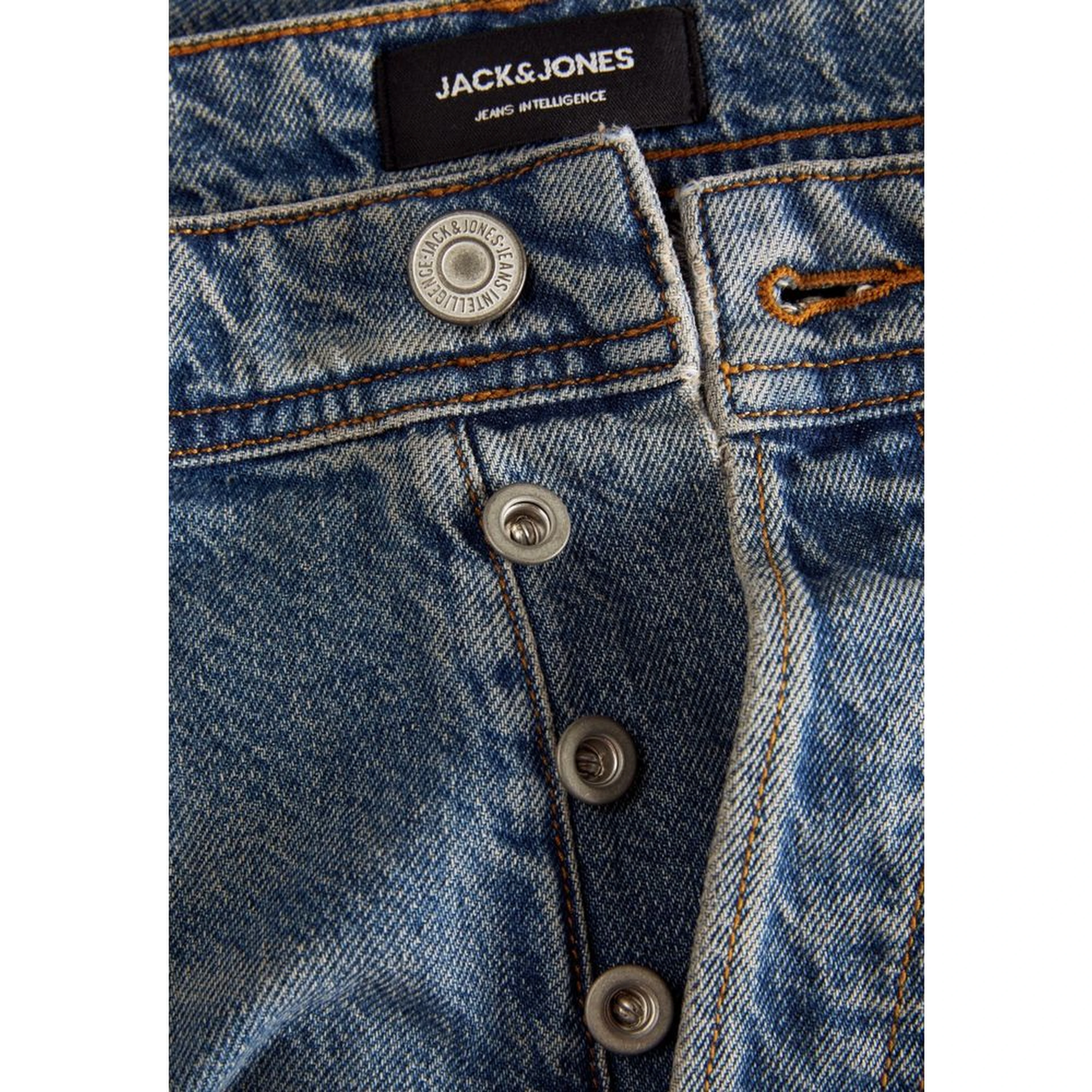 Blue Cotton Relaxed Fit Jeans