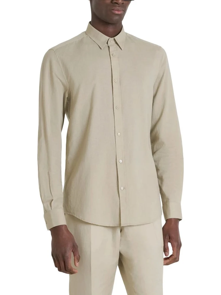 Beige Cotton Shirt
