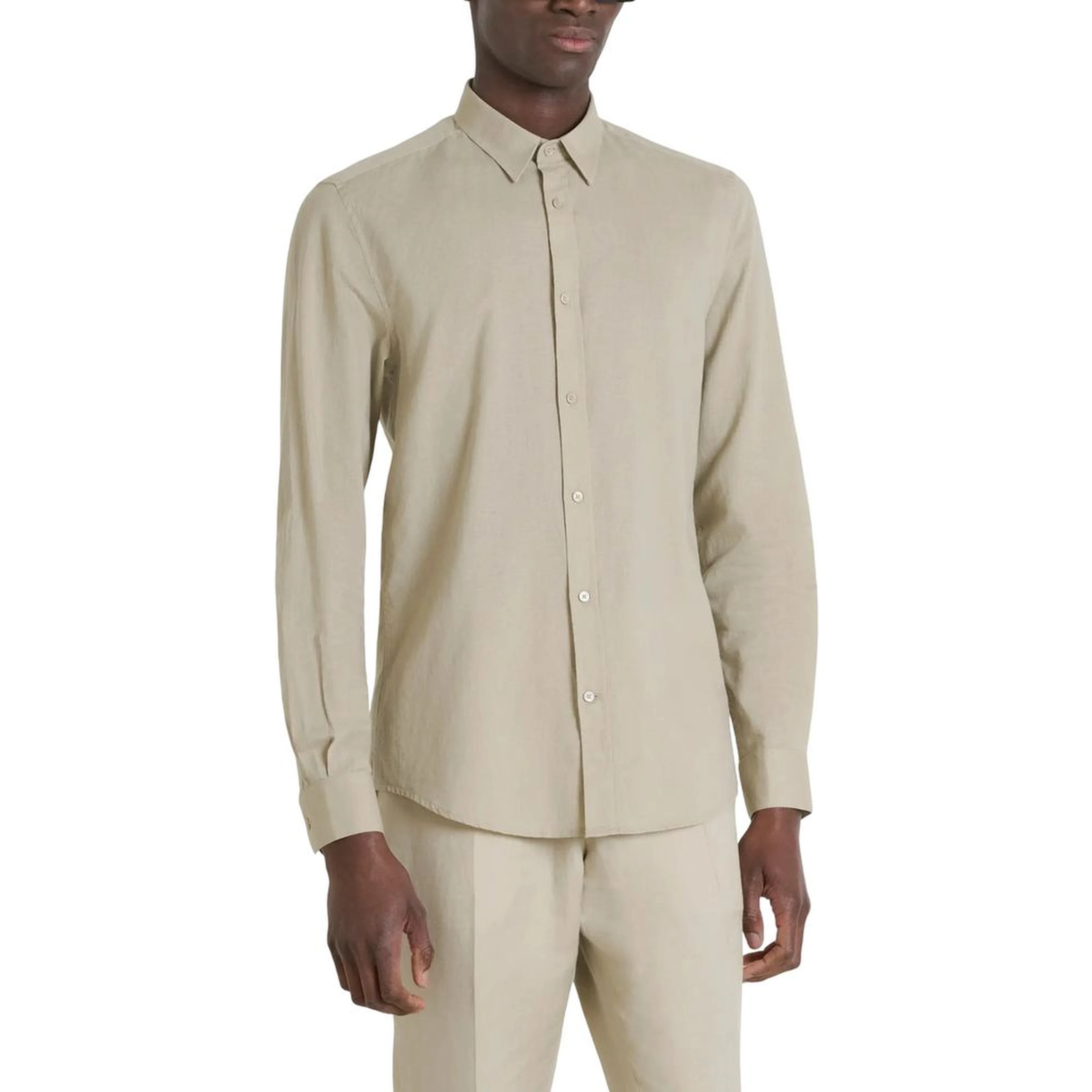 Beige Cotton Shirt