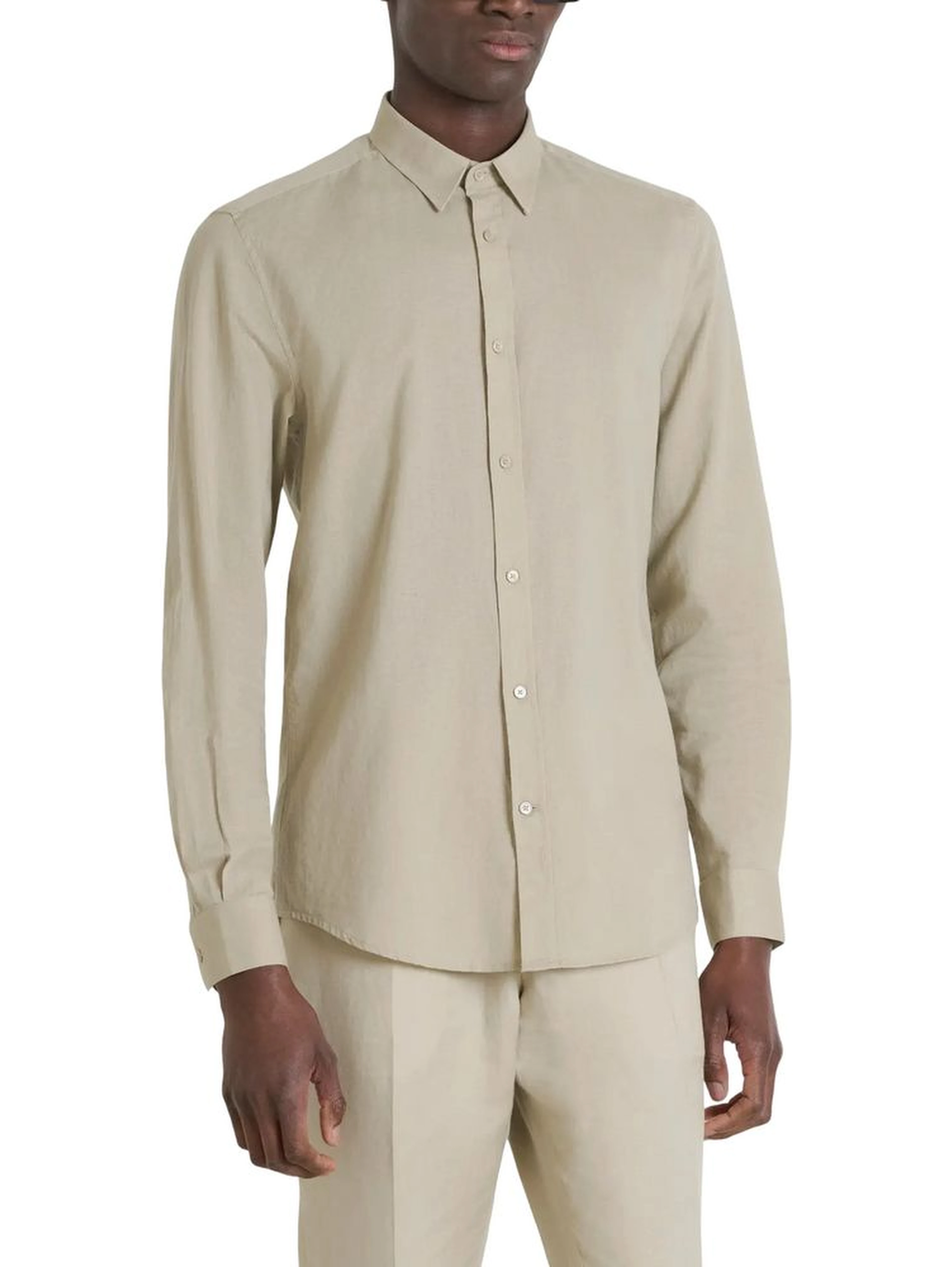 Beige Cotton Shirt