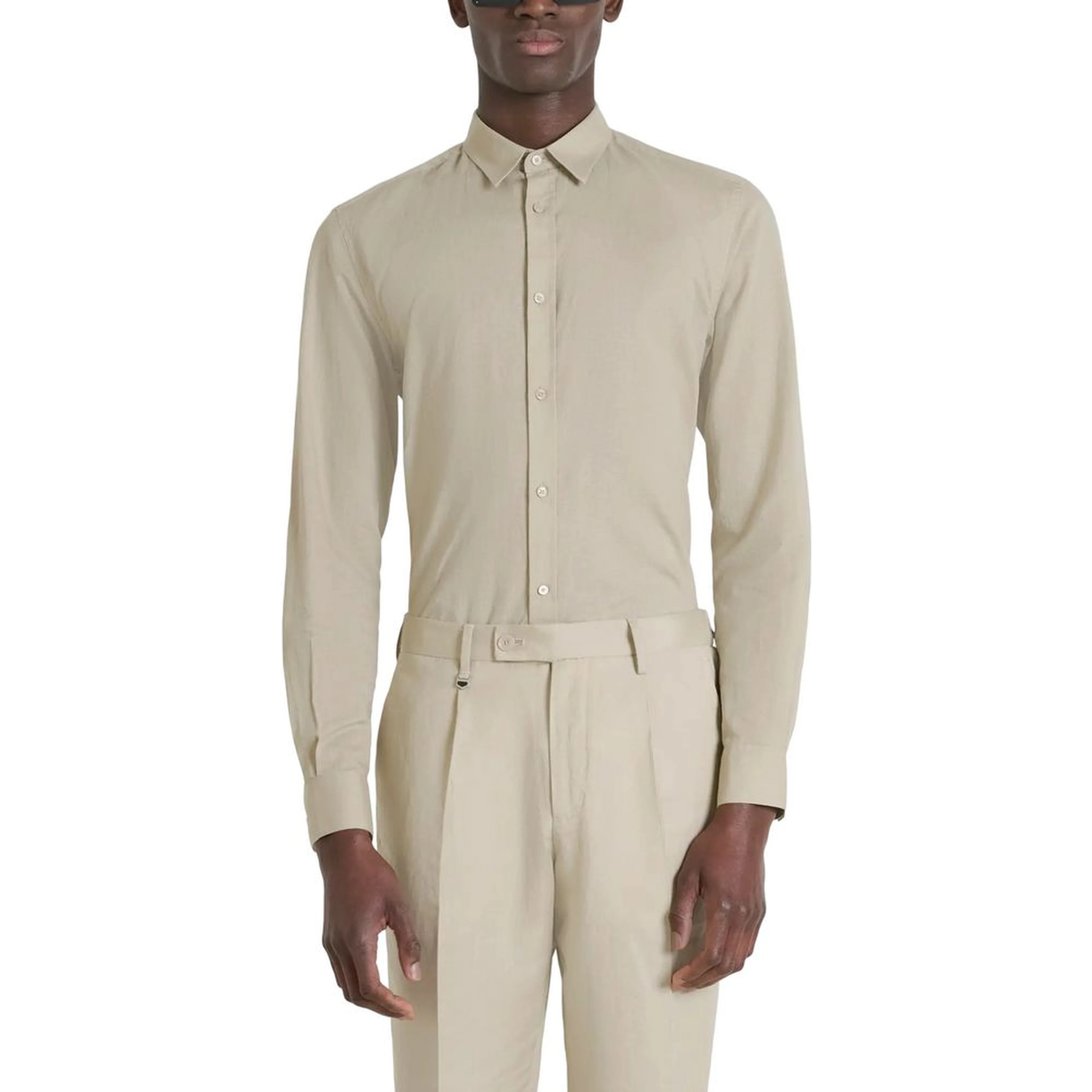 Beige Cotton Shirt