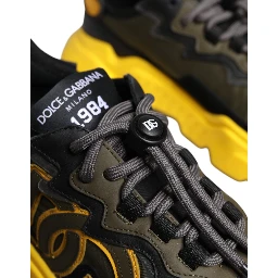 Black Yellow Daymaster Low Top Sneakers  Shoes