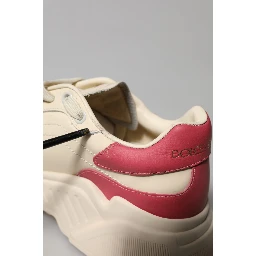 White Pink Leather Daymaster Sneakers Shoes