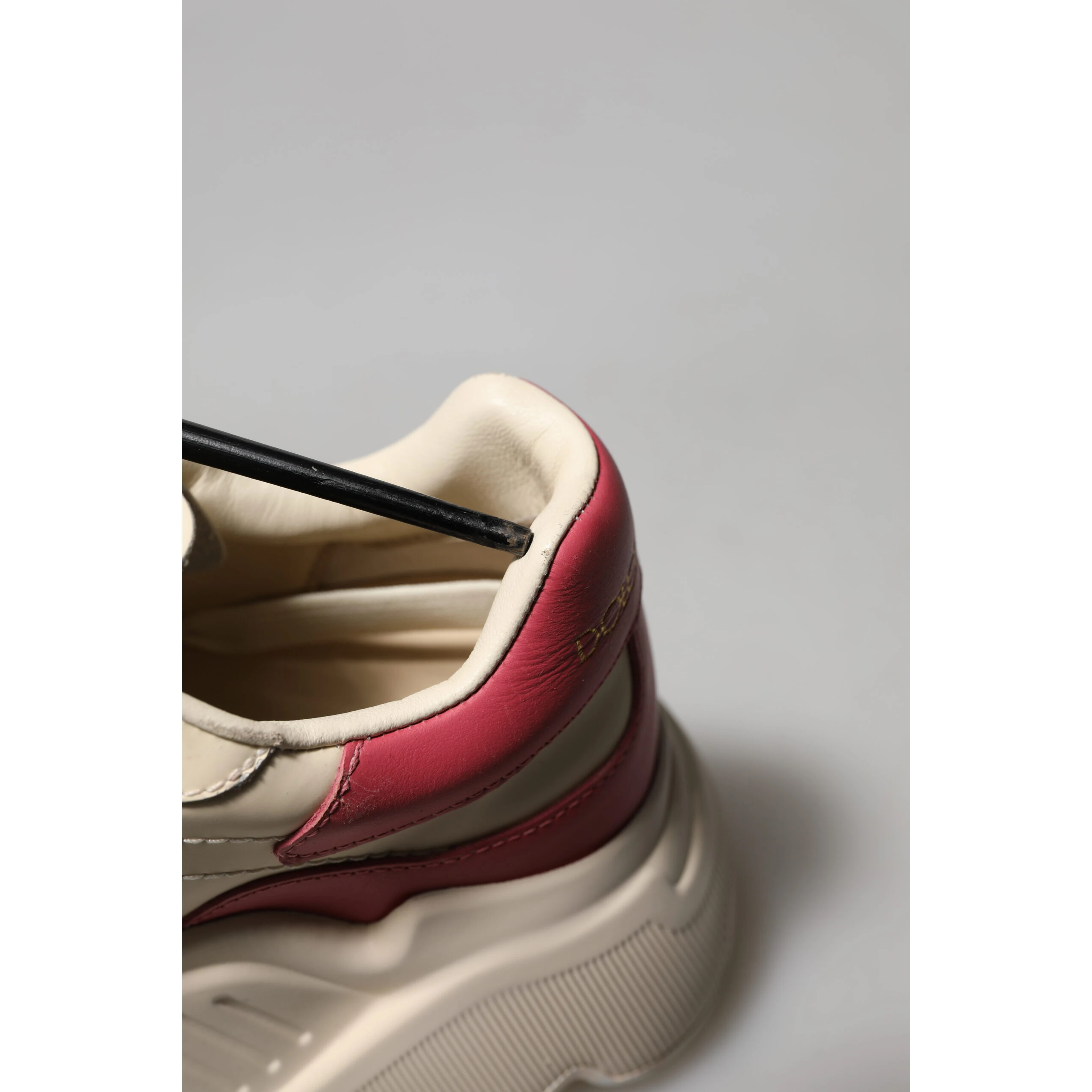 White Pink Leather Daymaster Sneakers Shoes