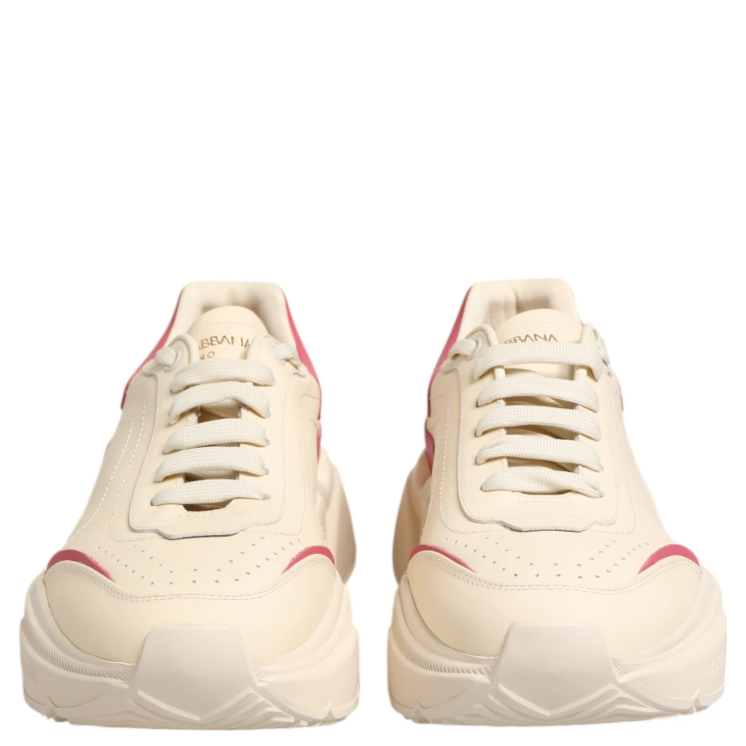 White Pink Leather Daymaster Sneakers Shoes