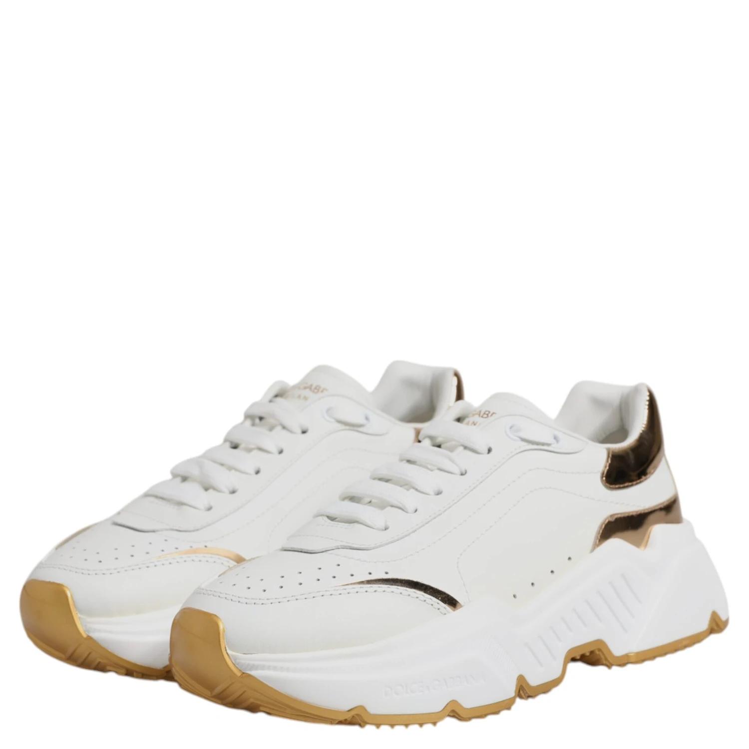 White Gold Daymaster Low Top Sneakers Shoes