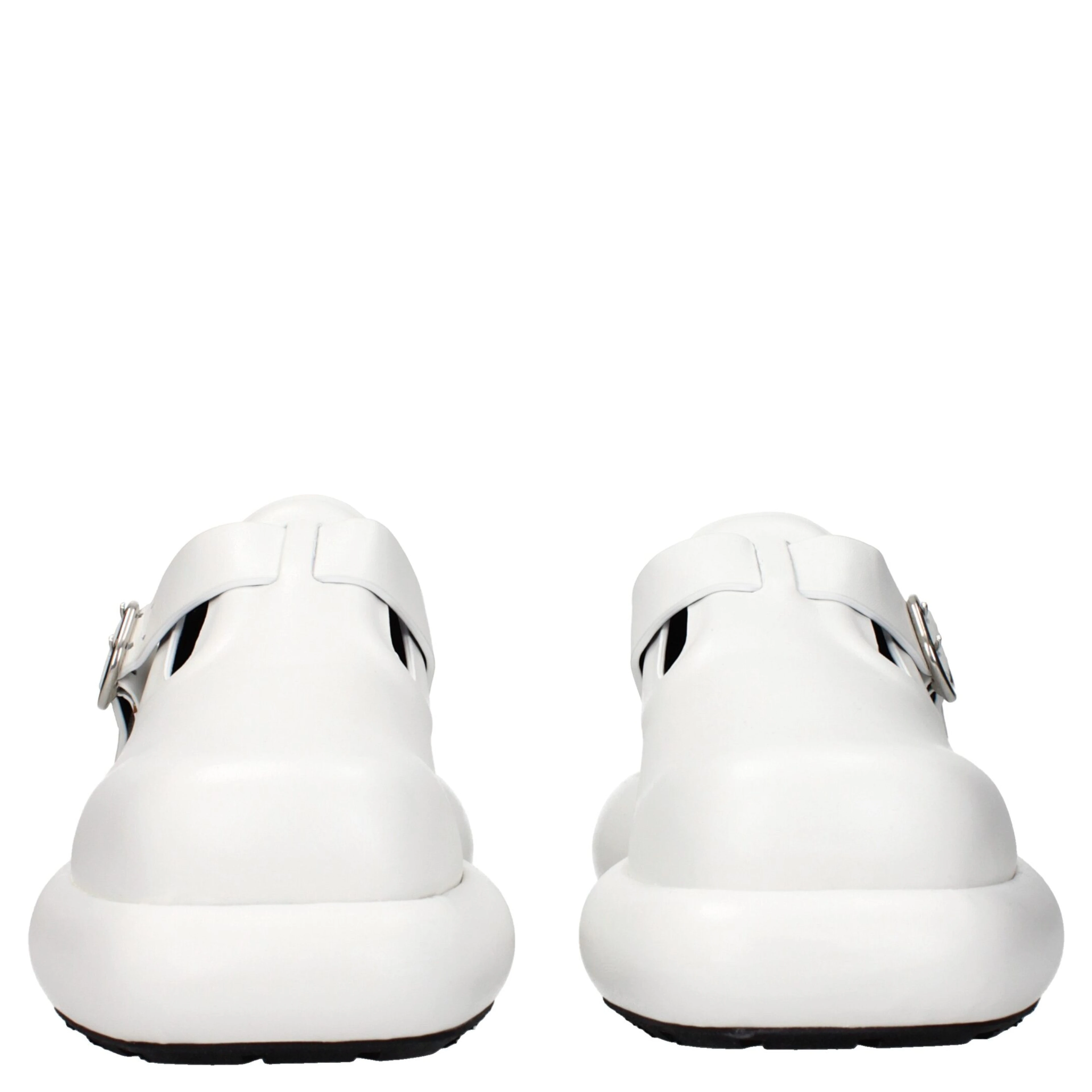 White Leather Slip-On Loafers